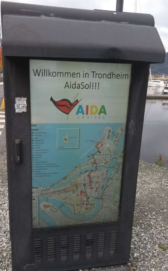 Willkommen in Trondheim am Kreuzfahrtterminal